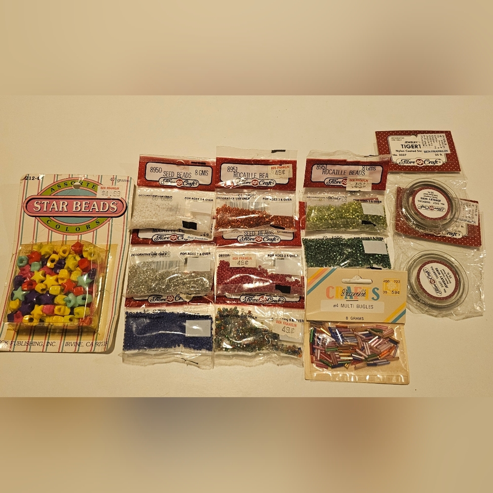 Seed, Star, Bugles Beads